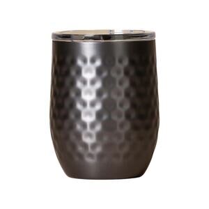 SIC Seriously Ice Cold Stemless 16 oz. Wine Tumbler in Hammered Gunmetal